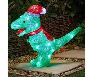 Smart Garden Three Kings 30cm Acrylic Inlit Ice Dino Light Up Christmas Decoration (2515048)