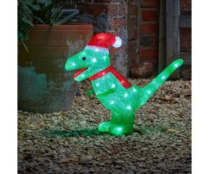 Smart Garden Three Kings 38cm Acrylic Inlit Ice Large Dino Light Up Christmas Decoration (2515049)