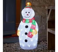 Smart Garden Three Kings 55cm Acrylic Inlit Ice Snowman Light Up Christmas Decoration (2515051)