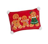 Smart Garden Three Kings Christmas Gingerbread Family Cushion 30 x 50cm (Red)