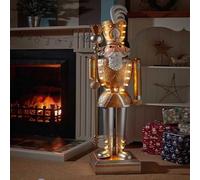 Smart Garden Three Kings In-Lit Giant Nutcracker Traditional - Gold & White