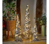 Smart Garden Three Kings SnowTree - Set of 3 Lit Cones Christmas Decoration