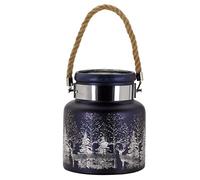 Smart Garden Three Kings Wonderland Sapphire Solar Powered LED Tabletop & Ceiling Mount Glass Blue Water Resistant Electric Lantern