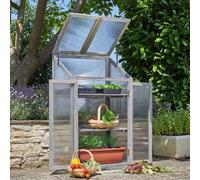 3 Tier Wooden Greenhouse Grow House Framed Seeds Vegetables Flowers Garden Patio