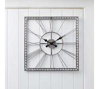 Smart Garden Time Square Metal Wall Clock Home Garden Suitable Indoor Outdoor