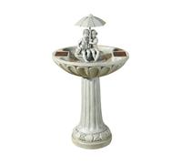 Solar Powered Umbrella Fountain Stone Effect Water Feature 1170420RL