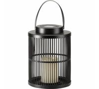 Contemporary Black Garden Solar Urbane LED Lantern - lighting