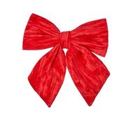 Smart Garden Velvet Bow Decoration - Ruby Red - Large 34cm Christmas Hanging Bow
