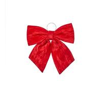 Smart Garden Velvet Bow Decoration - Ruby Red - Small 22cm Christmas Hanging Bow