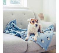 Smart Garden Products ZOON Counting Sheep Fleece Dog Comforter 100cm x 70cm, Blue, Black, White