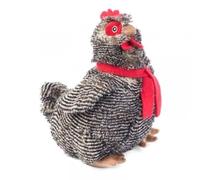Smart Garden Zoon Grey Poultry Chicken Squeaky Soft Plush Dog Toy 24cm