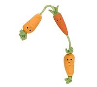 Smart Garden ZOON Plush Fun Tugga Carrots tug of war Dog Toy on rope