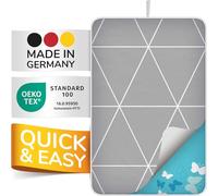 smart&gentle Super Soft Ironing Pad for Table, heat-resistant 100x65cm - non-slip ironing mat with moisture protection for steam irons, made in Germany