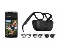 Smart Glasses - AI Glasses, ChatGPT Voice Assistant, Real-time Translation 89 Languages, 2K Camera, WiFi, UV Protection, Waterproof, Object Detection, 2 Lenses (Photochromic + Sun Lenses), Charging