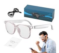 Smart Glasses - AI Translation Glasses | Music Playback Real-Time Translating Eyeglasses Electronics Supports 144 Languages For Working, Traveling, Meeting, Fishing