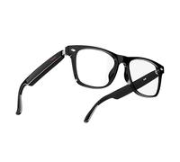 Smart Glasses, Bluetooth Audio Glasses, Built-in Mic & Speakers with Voice Assistant, Remote Camera, Hands-Free Calls (Blue Light Blocking, Black, Full Frame)