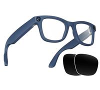 Smart Glasses Camera Recording Video 1080P 8MP Camera Audio AI Translation Open Ear Music Dual Microphone Sport Outdoor Bluetooth Glasses for Men Women with Blue Light Filter & Polarized Lenses