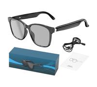 Smart Glasses - Glasses with Language Translation, Music Playback | Electronic Device with Real Translation Supporting 144 Languages for Work, Travel, Meeting and Fishing, blackone, riferimento
