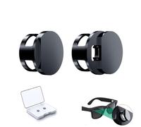 Smart Glasses Light Blocking Cover, Self-Adhesive Lens Protector, LED Light Blocker Sticker for Meta Glasses (Black_2Pcs)