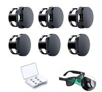 Smart Glasses Light Blocking Cover, Self-Adhesive Lens Protector, LED Light Blocker Sticker for Meta Glasses (Black_6Pcs)
