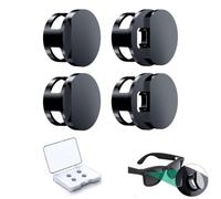Smart Glasses Light Blocking Cover, Self-Adhesive Lens Protector, LED Light Blocker Sticker for Meta Glasses (Black_4Pcs)