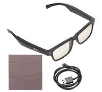 Smart Glasses, Sunglasses with Touch Voice Control Stereo Waterproof Wireless Sunglasses for Driving and Running (Anti-Blue Light)