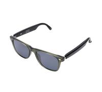 Smart Glasses Touch Control, Bluetooth Audio Sunglasses with Built in Microphone and Speaker, IP65 Rain Proof AI Smart Sunglasses, for Outdoor Sports, 168 Hours Long (Green Frame
