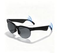 Smart Glasses with Bluetooth, Cycling Bluetooth Sunglasses, Smart Sunglasses with Built-In Speakers & Mic UV Protection Lightweight Smart Sports Glasses Hands-Free Calling for Outdoor Travel Sport