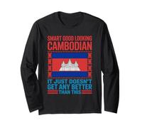 Smart Good Looking Country Cambodia Flag Roots Cambodian Long Sleeve T-Shirt
