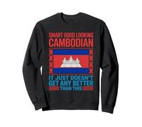 Smart Good Looking Country Cambodia Flag Roots Cambodian Sweatshirt