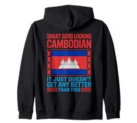 Smart Good Looking Country Cambodia Flag Roots Cambodian Zip Hoodie