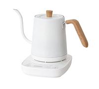 Smart Gooseneck Kettle 800ML Electric Kettle With Temperature Control and 12H Keep Warm, 304 Stainless Steel Pour Over Coffee Kettle (White)