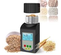 Smart Grain Moisture Tester，Portable Grain Moisture Meter - 25 Grains，90ml Cup Measurement，Voice Broadcast，Backlit Display，Data Storage，Multilingual，for Wheat Corn Coffee(No Battery)