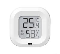 Smart Greenhouse Thermometer and Hygrometer with Real-Time Data Export, Alarm Function, and Portable Design for Indoor, Vegetable Shed & Plant Growth