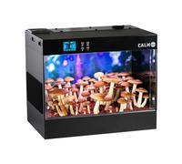 Smart Grow Box Automatically Humidification and Water Spray,Mushroom Grow Chamber with Grow Light,Smart Mushroom Monotub Growing Kit 15.7x11X13 inches with LCD Screen, Growing Tent Eco Greenhouse
