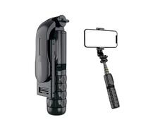 Smart Handheld Selfie Stick Compatible with Samsung Galaxy A17 / A07 / A56 / A36 / A26 / A16 / A06 (SS06) Foldable Aluminum Detachable Wireless Remote Control Flexible Extendable Mini Tripod