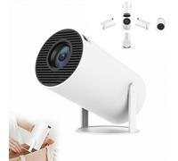 Smart HD Projector, 2024 Best Portable Outdoor 4k HD Screen Projector Automatic Correction 130in Display Smart Projector, Low Noise with 2.4/5g Wifi, 180 Degree Flip