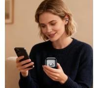 Smart Headphones - Instant Speech Translation Earphones, Extended Playtime Wireless Audio Buds with Clear Voice Capture Technology, Fast Charging Case, Ideal for Business Study Global Conversations