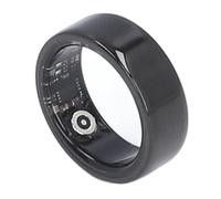 Smart Health Ring, Ceramic Smart Ring, Smart Ring Fitness Tracker with IP68 Waterproof, APP Health Tracker, Sleep Monitoring for Men Women (Black) (Inner Diameter 19mm)