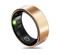 Smart Health Ring for Women Men Fitness Tracker with Heart Rate, Blood Oxygen, Blood Pressure, Sleep Monitoring, Step Counting, Gold 6