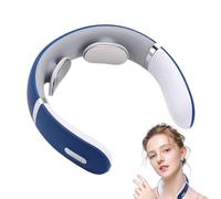 Smart Heated Neck Massager, Wireless Electrode Necks Device, Rechargeable Tens Body Massager with 6 Mode Pulse System, Neck Machine with Heat Function Design, Relief Massage for Home Use