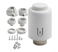 Smart Heating Thermostatic Radiator Valve, for ZigBee Programmable Controller Remote Control App Timer Preset Voice Control, White