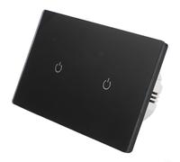 Smart Home 2 Way Touch Switch WiFi Voice Control and Remote Functionality for Tuya App, Compatible with Various Bulbs 220V (2 Gang 2Way)