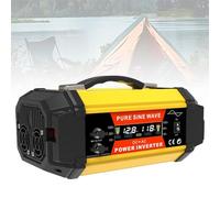 Smart Home,500W-1000W Pure Sine Wave Power Inverter, DC 12V to AC 220V, Digital Display + 2 Universal Socket, for Home/Outdoor/RV/Camping 500W