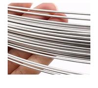 Smart Home,6 Gauge Galvanized Steel Wire Rope 5mm Thickness - Heavy Duty Multi-Purpose Metal for DIY Floral Fastening, Fences, Fixing - Silver Solid W