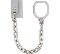 Smart Home ABUS Türgriffkette SK89 | For house and apartment entrance doors, no drilling required, integrated chain bracket, colour: silver