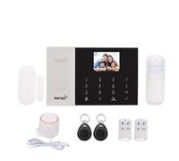 Smart Home Burglar Alarm System Tuya 433MHz Wireless WiFi GSM GPRS 3G Auto Dial Security Kit with LCD Display Door Sensor PIR Motion Sensor Remote Control Compatible with Alexa