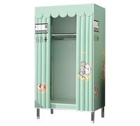 Smart Home,Canvas Wardrobe,Portable Wardrobe for Bedroom - Foldable Closets,Open Wardrobe With Hanging Rails Compartments Fabric Wardrobes