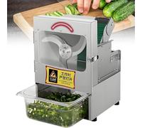 Smart Home,Commercial Scallion Slicer, Electric Vegetable Cutter, Commercial Vegetable Slicer with a Receiving Tray, 150kg/H, For Veggie Onion Garlic Ginger Chili B