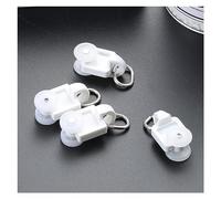 Smart Home Curtain Track Hooks, Universal Pulley, Electronic Curtain Accessories, Compatible with Dooya, Aqara, Tuya, 20pcs Runners for Seamless Automation